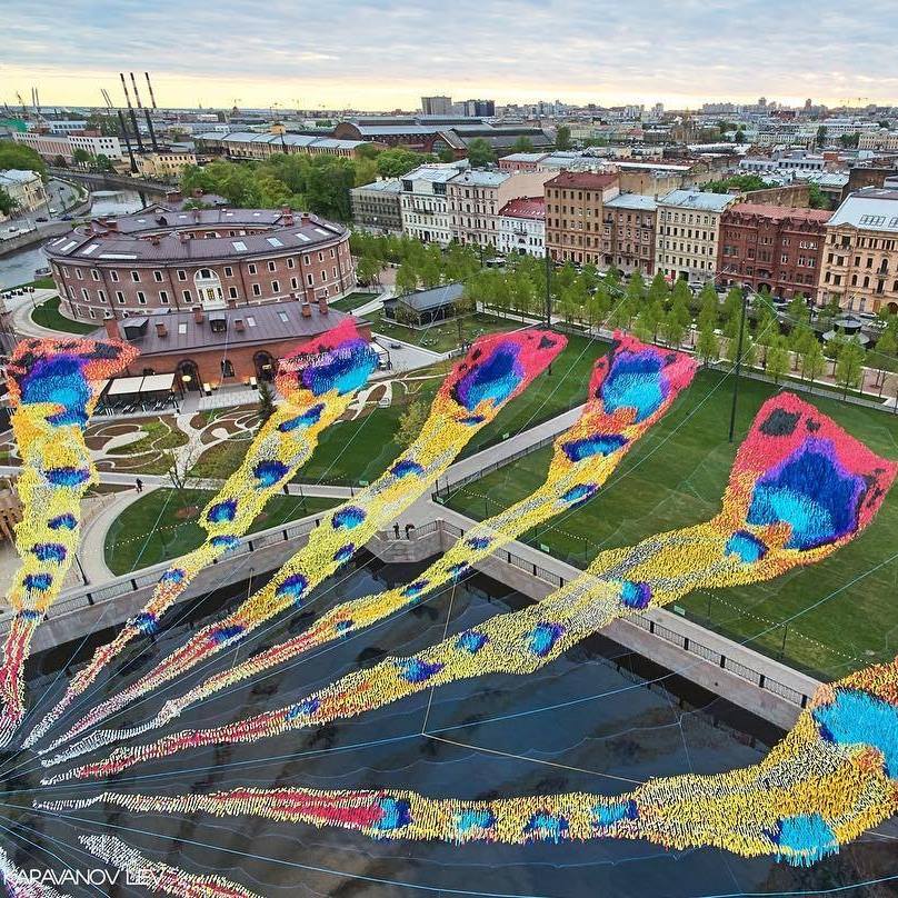 Firebird Descent kinetic installation by Poetic Kinetics