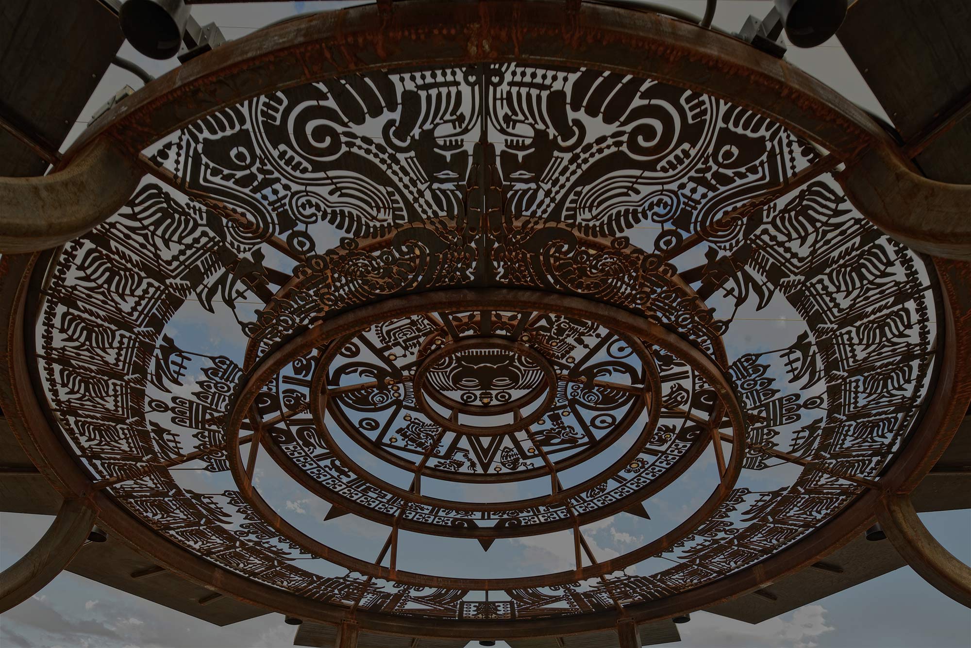 Aztec Pavilion — detail 3 — Poetic Kinetics
