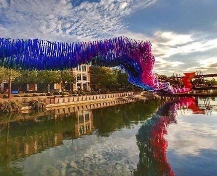 Reflection Rising kinetic installation by Poetic Kinetics